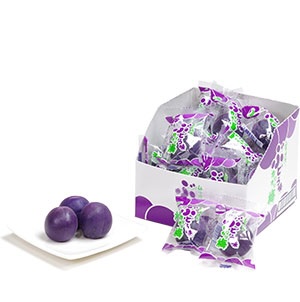 ぶどう味　カリカリ梅 (1粒×20入) 個包装  1箱